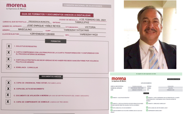 MORENO FUNDADOR SE REGISTRA