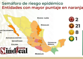PASA TAMAULIPAS A COLOR AMARILLO EN SEMÁFORO