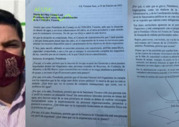 SÍNDICO DENUNCIA COTOS DE PODER EN LA COMAPA VICTORIA PERMITIDO POR LA ALCALDESA