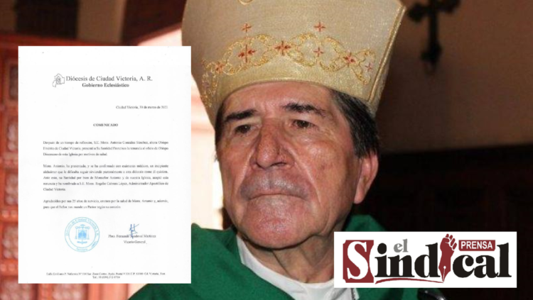 POR CUESTIONES DE SALUD, ANTONIO GONZÁLEZ SÁNCHEZ RENUNCIA AL OBISPADO