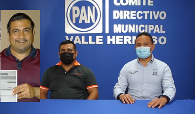 DEJA A MORENA ASPIRANTE POR ALCALDÍA A VALLE HERMOSO; SE SUMA AL PROYECTO DE ACCIÓN NACIONAL