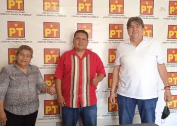 LA DIRIGENCIA DEL  PT SUMA AL EQUIPO A MARTE ALEJANDRO RUIZ NAVA