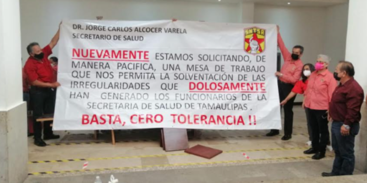 SECRETARIA DE SALUD DE TAMAULIPAS SE REHÚSA ENTABLAR DIALOGO CON SINDICATO