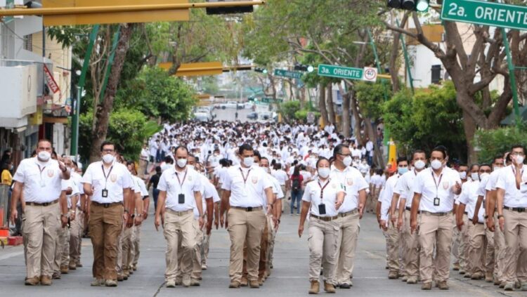 SE DESPLIEGUE OPERATIVO DE DOS MIL 225 ELEMENTOS DE MIGRACIÓN, GUARDIA NACIONAL, MARINA Y PERSONAL DE SALUD, QUE VIGILARÁN LA FRONTERA SUR