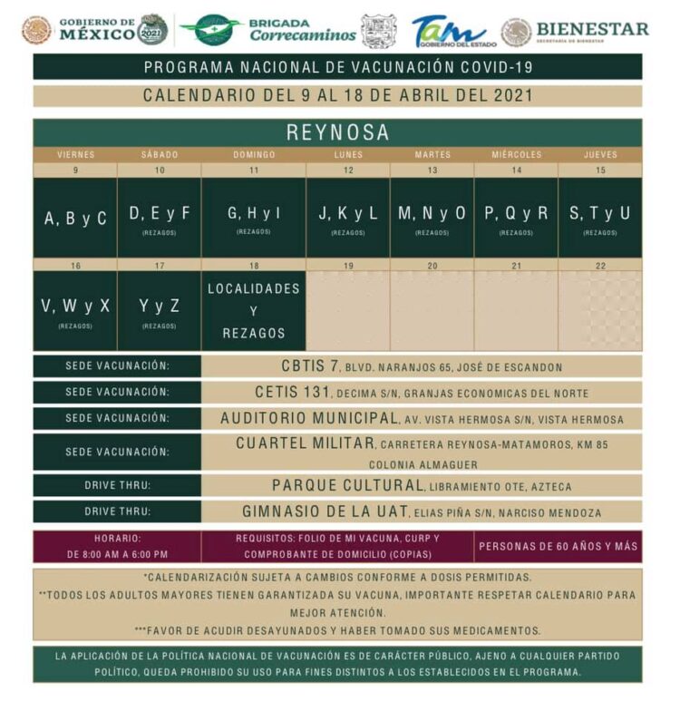 VACUNACIÓN EN REYNOSA