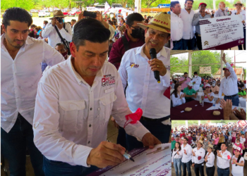 PEPE BRAÑA FIRMA ACUERDO CON FAMILIAS DEL CAMPO DE VICTORIA