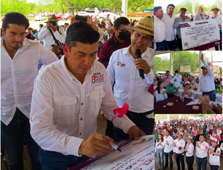 PEPE BRAÑA FIRMA ACUERDO CON FAMILIAS DEL CAMPO DE VICTORIA