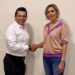SE REÚNE LALO GATTÁS, ALCALDE ELECTO DE VICTORIA, CON PILAR GÓMEZ.