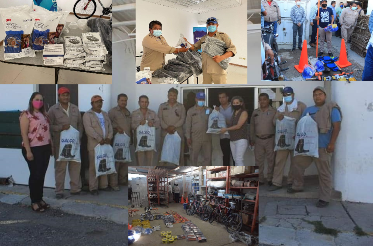 COMAPA VICTORIA ENTREGA MATERIAL Y EQUIPO DE TRABAJO