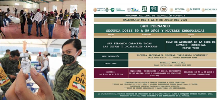 LLEGA SEGUNDA DOSIS CONTRA EL COVID-19 PARA PERSONAS DE 50-59 AÑOS Y MUJERES EMBARAZADAS.