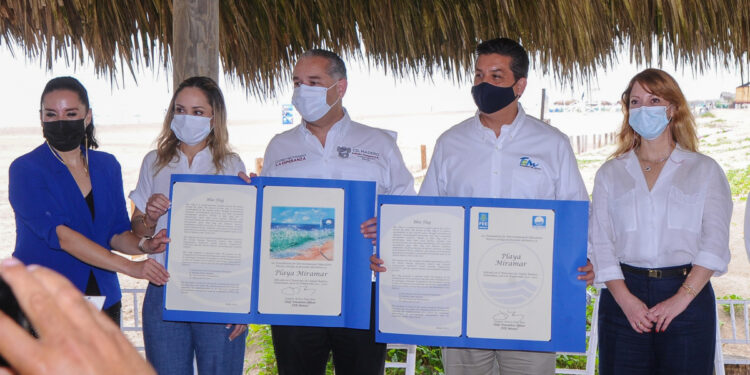 RECIBE PLAYA MIRAMAR CERTIFICACIÓN INTERNACIONAL POR SU CALIDAD TURÍSTICA Y CUIDADO DEL MEDIO AMBIENTE.