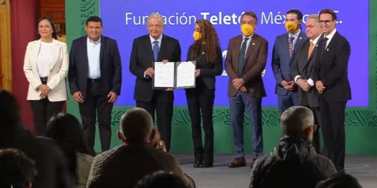 GOBIERNO DE MÉXICO Y TELETÓN FIRMAN CONVENIO PARA ATENDER A 20 MIL NIÑOS CON DISCAPACIDAD