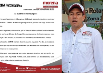 LE SIGUEN DANDO LA ESPALDA AL PUEBLO DE TAMAULIPAS