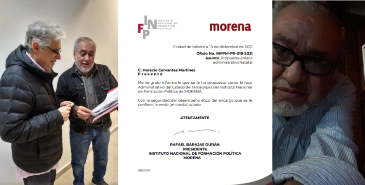C. HORACIO CERVANTES MARTÍNEZ NOMBRADO ENLACE DEL INFP