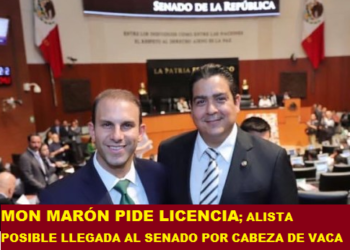 MON MARÓN PIDE LICENCIA; ALISTA POSIBLE LLEGADA AL SENADO POR CABEZA DE VACA