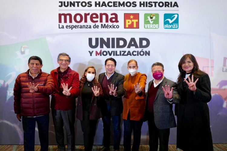 LOS MEJOR POSICIONADOS EN 6 ESTADOS; MORENA PARA 2022