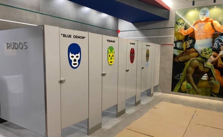 LOS BAÑOS DEL NUEVO AEROPUERTO FELIPE ÁNGELES: Luchadores y estaciones del Metro