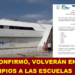 SET  CONFIRMÓ, VOLVERÁN EN 14 MUNICIPIOS A LAS ESCUELAS