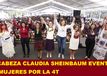 ENCABEZA CLAUDIA SHEINBAUM EVENTO DE MUJERES POR LA 4T