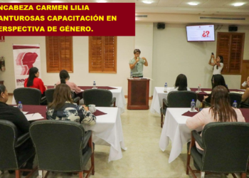 ENCABEZA CARMEN LILIA CANTUROSAS CAPACITACIÓN EN PERSPECTIVA DE GÉNERO.