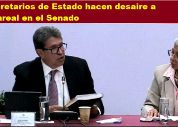 SECRETARIOS DE ESTADO HACEN DESAIRE A MONREAL EN EL SENADO