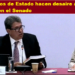 SECRETARIOS DE ESTADO HACEN DESAIRE A MONREAL EN EL SENADO