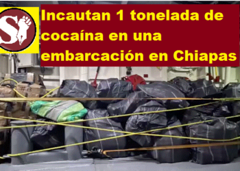 INCAUTA 1 TONELADA DE COCAÍNA EN UNA EMBARCACIÓN EN CHIAPAS