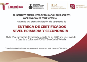 ENTREGA DE CERTIFICADOS EN EL ITEA