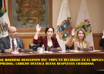 SE MANTIENE DESCUENTO DEL 100% EN RECARGOS EN EL IMPUESTO PREDIAL; CABILDO DESTACA BUENA RESPUESTA CIUDADANA