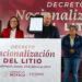 AMLO FIRMA EL DECRETO DE NACIONALIZACIÓN DEL LITIO