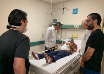 Recorre gobernador Américo Villarreal el Hospital General de Cd. Victoria.