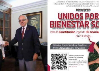 LANZA SEBIEN CONVOCATORIA PARA FORTALECER A ASOCIACIONES CIVILES EN TAMAULIPAS
