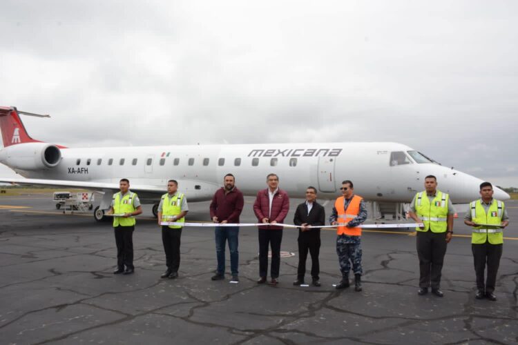 MEXICANA DE AVIACIÓN REGRESA A TAMAULIPAS CON VUELO INAUGURAL