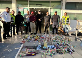 GUARDIA ESTATAL ASEGURA MÁS DE 85 KILOS DE PIROTECNIA IRREGULAR EN CIUDAD VICTORIA