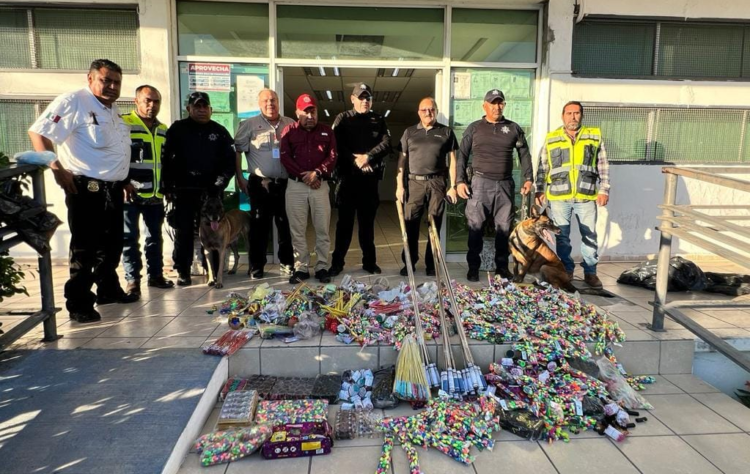 GUARDIA ESTATAL ASEGURA MÁS DE 85 KILOS DE PIROTECNIA IRREGULAR EN CIUDAD VICTORIA