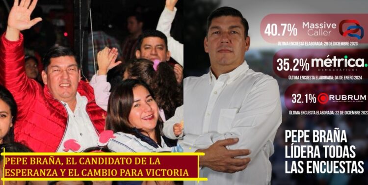 PEPE BRAÑA, EL CANDIDATO DE LA ESPERANZA Y EL CAMBIO PARA VICTORIA