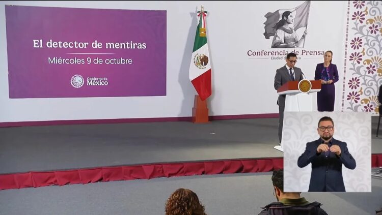 CLAUDIA SHEINBAUM LANZA LA SECCIÓN “DETECTOR DE MENTIRAS” EN LAS MAÑANERAS
