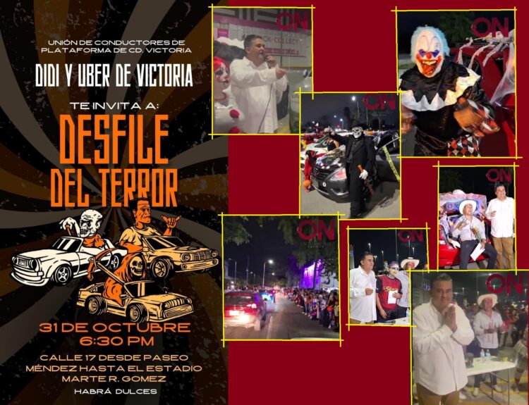 ÉXITO ROTUNDO DEL DESFILE DE TERROR:  ÓSCAR NARVÁEZ CELEBRA EL TALENTO DE LOS CONDUCTORES DE PLATAFORMA