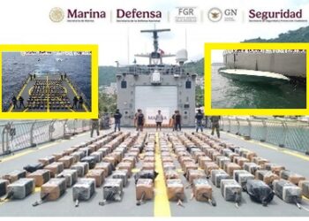HISTÓRICO GOLPE AL NARCOTRÁFICO: Armada intercepta semisumergible con más de 3.5 toneladas de cocaína frente a costas de Guerrero