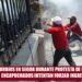 DISTURBIOS EN SEGOB DURANTE PROTESTA DE LA CNTE; ENCAPUCHADOS INTENTAN FORZAR INGRESO