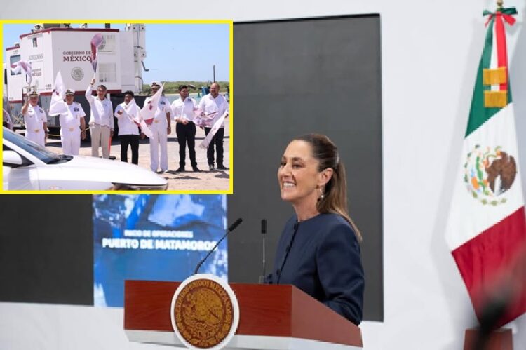 Reconoce Claudia Sheinbaum el compromiso de Américo Villarreal en el desarrollo del Puerto del Norte