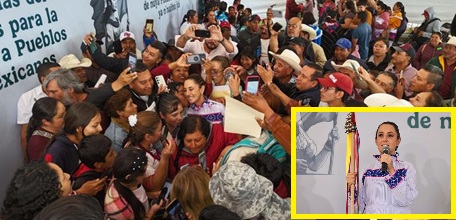 CLAUDIA SHEINBAUM ENTREGA RECURSOS HISTÓRICOS A COMUNIDADES INDÍGENAS EN QUERÉTARO 139.9 MILLONES DE PESOS