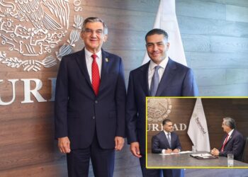 AMÉRICO VILLARREAL Y OMAR GARCÍA HARFUCH REFUERZAN COORDINACIÓN EN MATERIA DE SEGURIDAD PARA TAMAULIPAS
