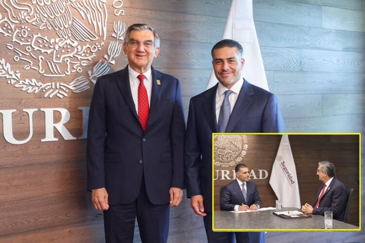 AMÉRICO VILLARREAL Y OMAR GARCÍA HARFUCH REFUERZAN COORDINACIÓN EN MATERIA DE SEGURIDAD PARA TAMAULIPAS