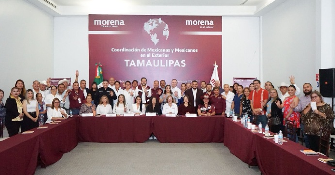 MORENA TAMAULIPAS FORTALECE LAZOS CON LA COMUNIDAD MIGRANTE: instalan Coordinación de Mexicanas y Mexicanos en el Exterior