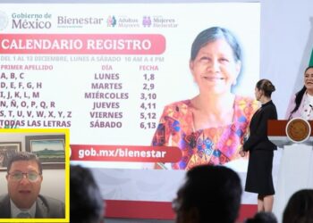 PENSIÓN BIENESTAR: ANUNCIAN CALENDARIO DE REGISTRO
