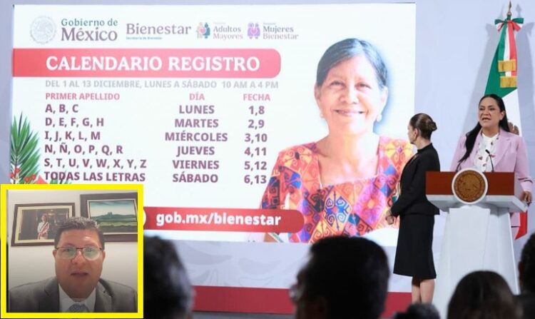 PENSIÓN BIENESTAR: ANUNCIAN CALENDARIO DE REGISTRO