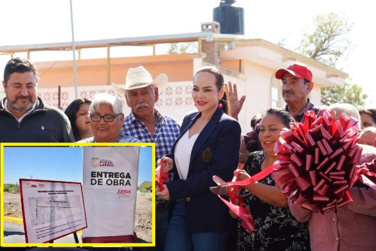 Carmen Lilia Canturosas entrega obras que transforman la vida de miles de familias en Nuevo Laredo