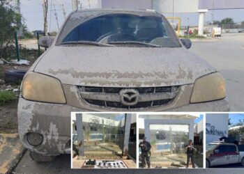 Guardia Estatal localiza y asegura vehículo con armamento en Reynosa