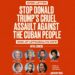 ARTISTAS Y LÍDERES DE EU EXIGEN A TRUMP FRENAR OFENSIVA CONTRA CUBA